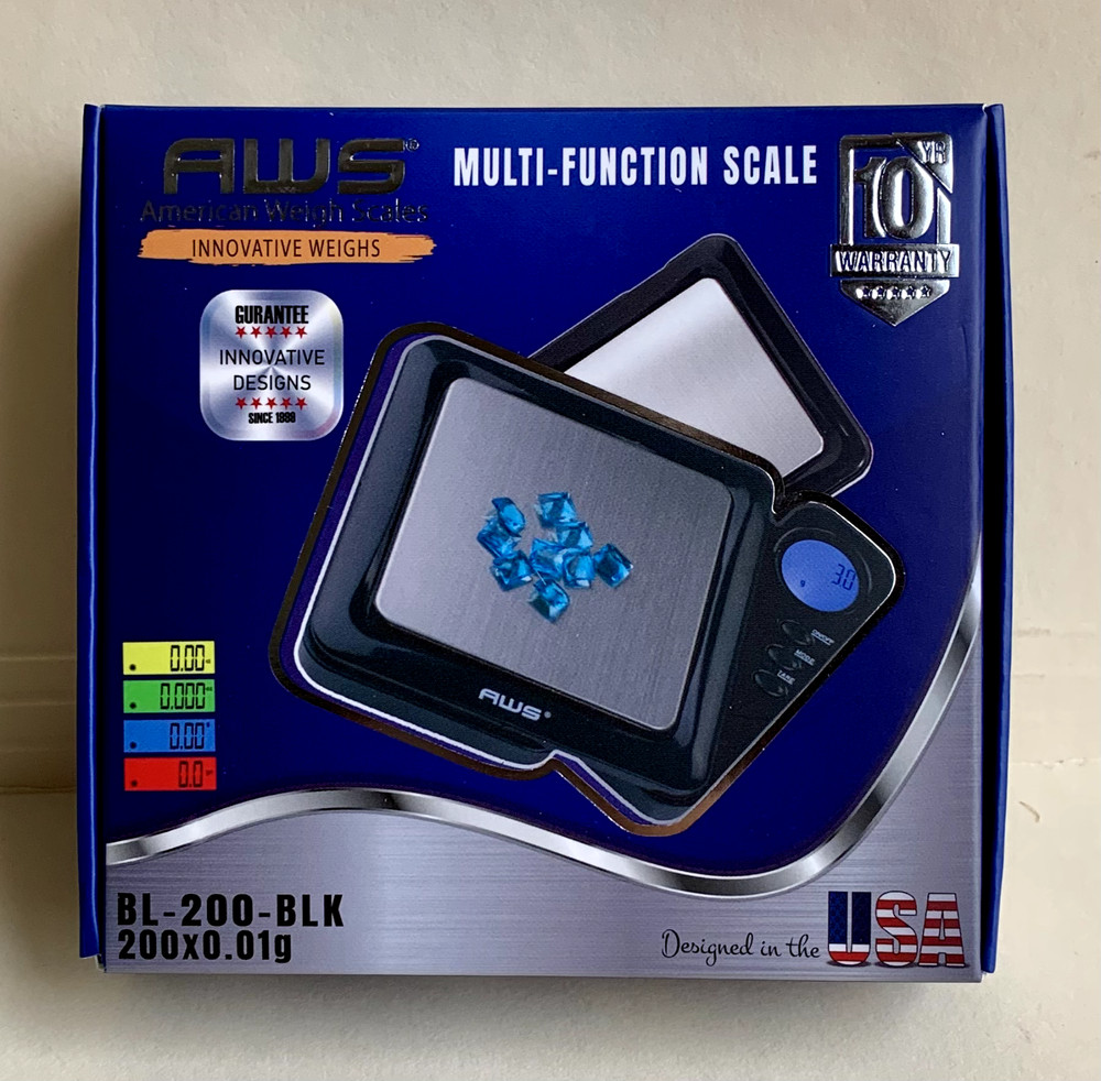 AWS Multi-Function Scale, BL-200-BLK, 200x 0.01g