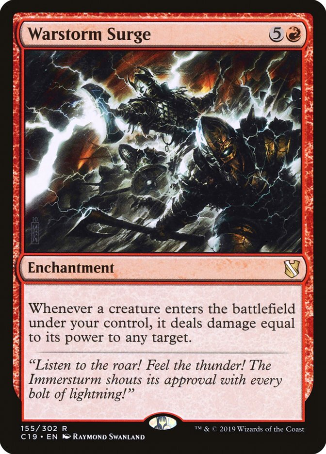 Warstorm Surge [Commander 2019] Magic MTG