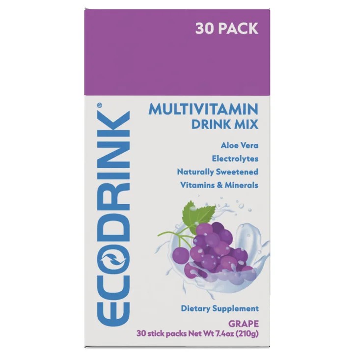 Ecodrink Complete Multivitamin Drink Mix, 30 Packets