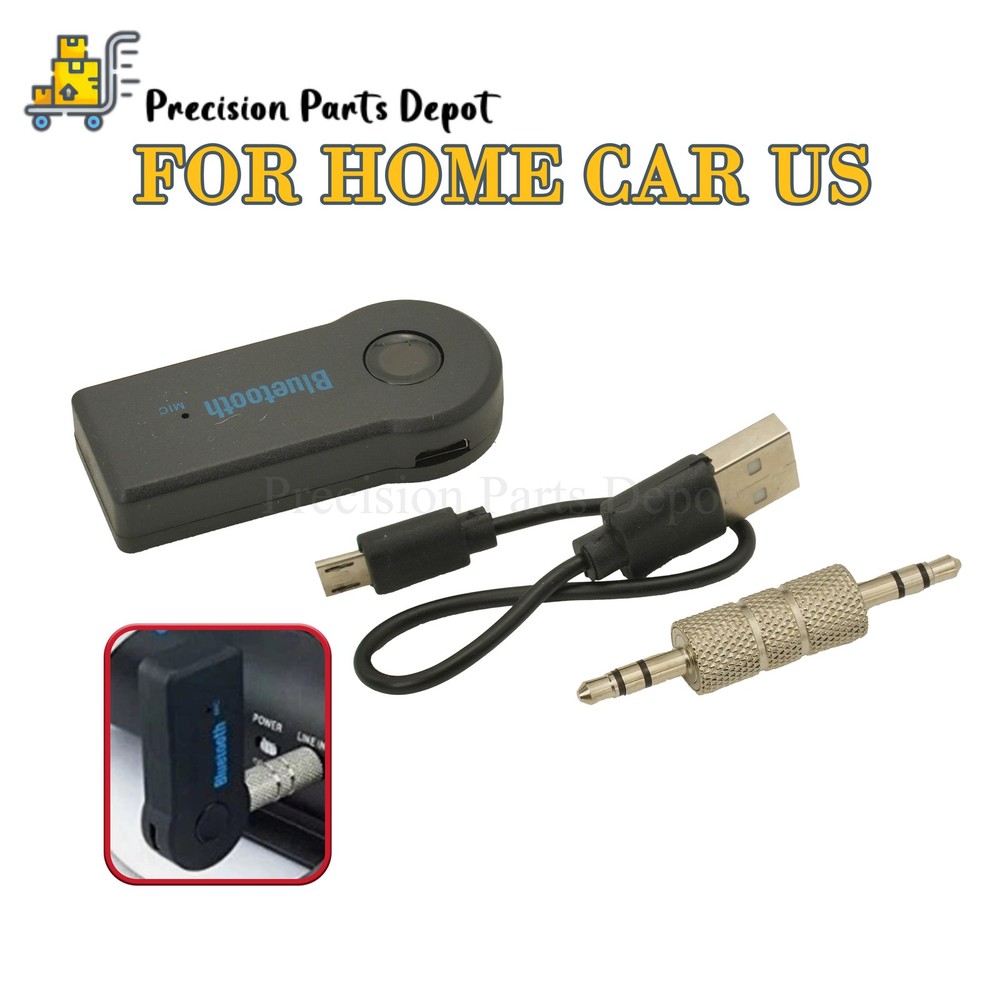 3.5mm AUX Audio Wireless Bluetooth Receiver Stereo Music Adapter For Home Car US