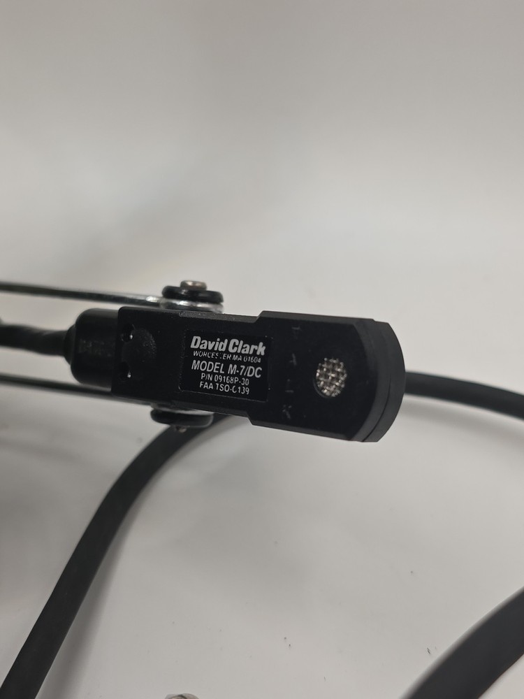 David Clark Model Unsure Aviation Headset with M7 Microphone. B3