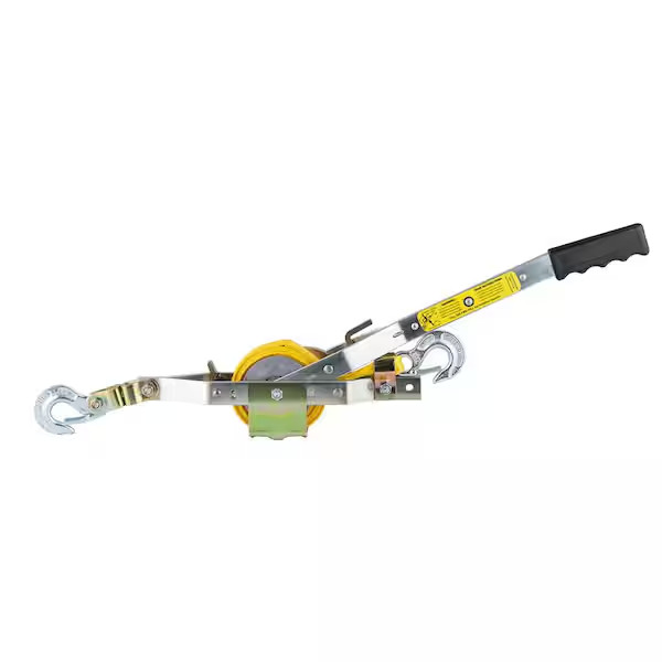 Web Strap Puller Come Along Tool Heavy-duty Tempered Steel Frame 1-Ton Capacity
