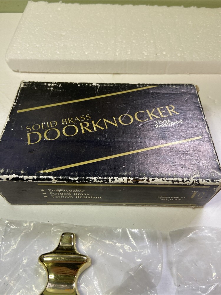 Things Remembered Colonial Polished Solid Brass Door Knocker with Hardware
