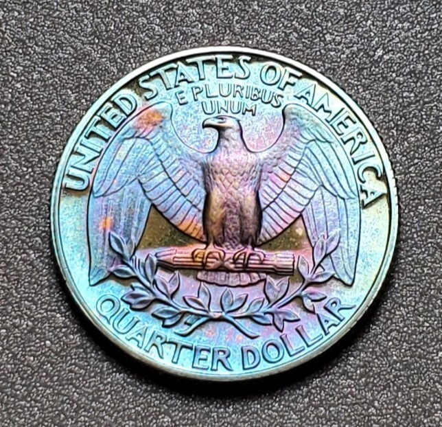 TONED 1981 S WASHINGTON QUARTER PROOF UNC #P581