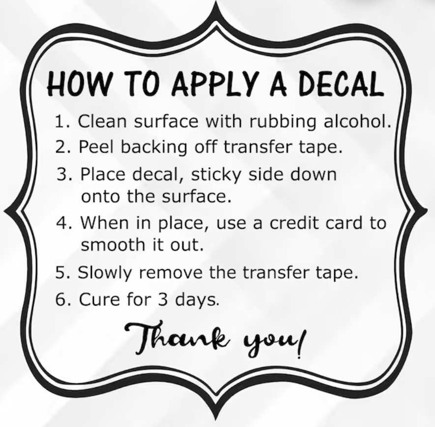 In Loving Memory with a Bowtie Vinyl window decal. 9" .