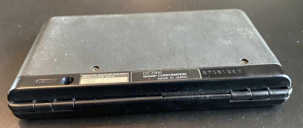 Vtg Sharp OZ-7000 Wizard Electronic Organizer Bundle- Tested Working - New Batts