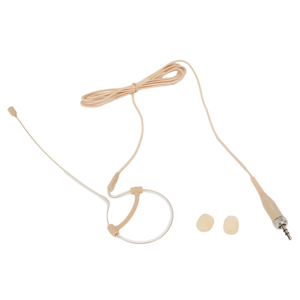 Single Earhook Headset Mic Headworn Microphone For Wireless 3.5mm-AU
