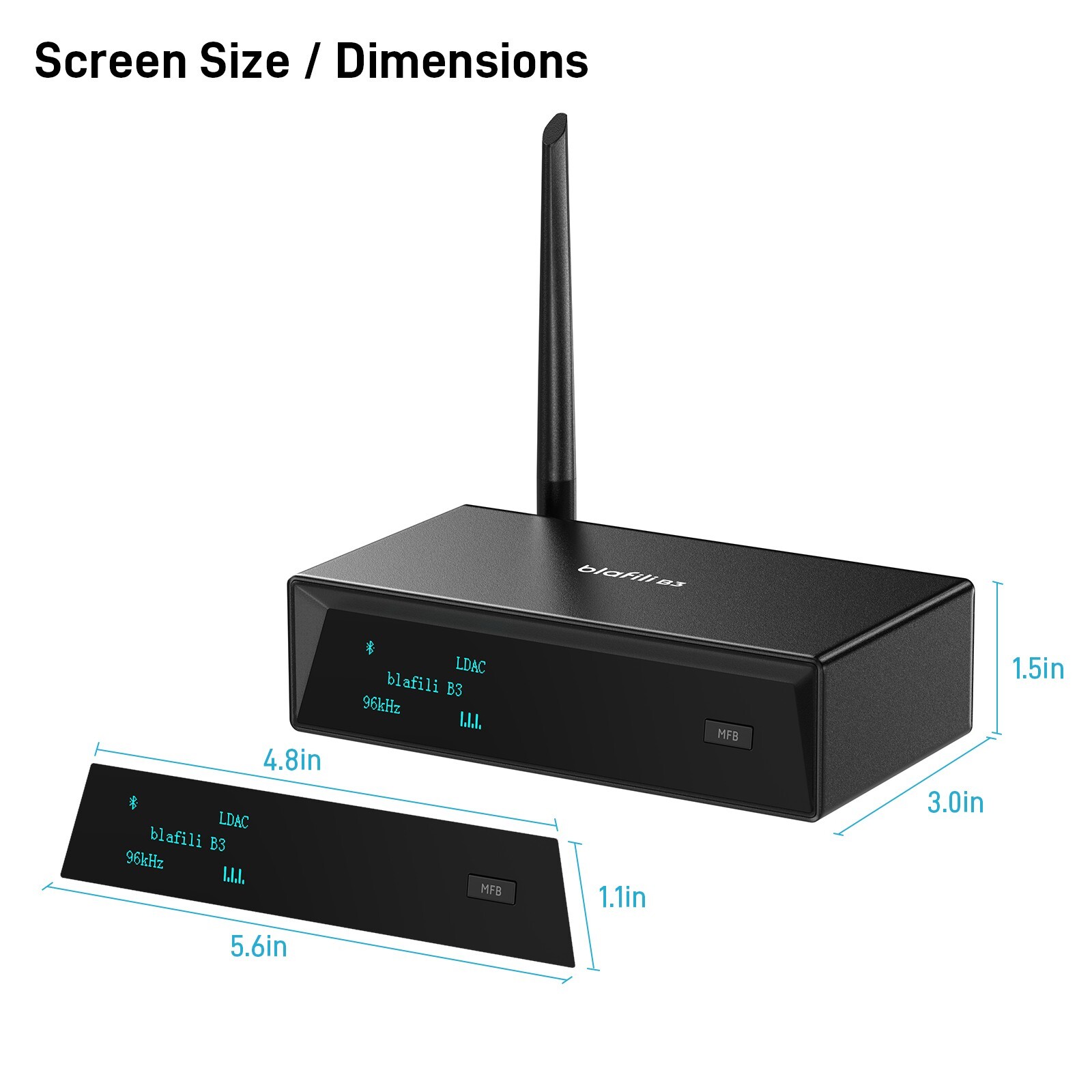 blafili B3 True HiFi Bluetooth 5.1 Audio Receiver LDAC aptX HD Audiophile DAC