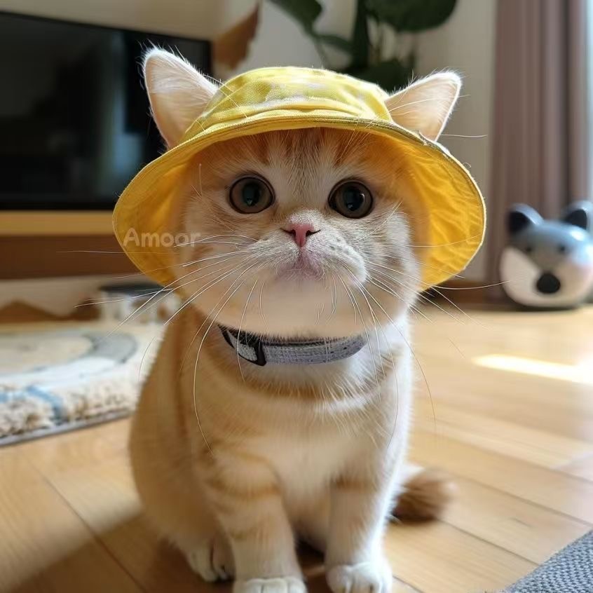 Pet Bucket Hat for Cats & Dogs - Bestseller, Sun Protection, Ear-Friendly Design