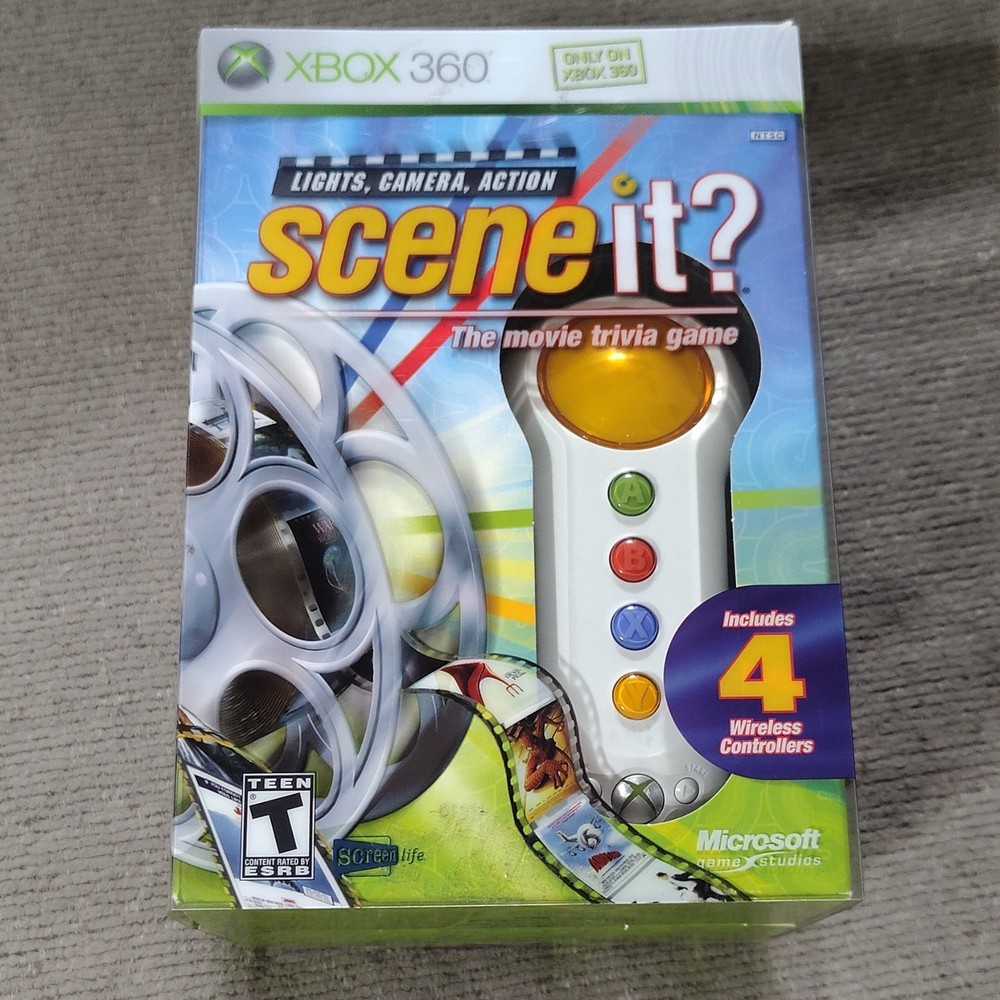 Microsoft Screenlife Scene It? Lights, Camera, Action Trivia Game + Controllers