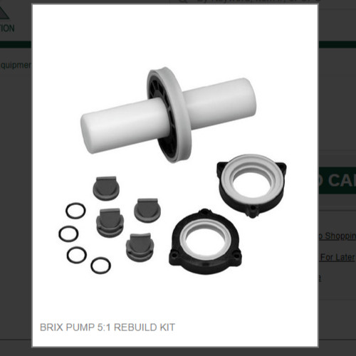 BRIX PUMP 5:1 REBUILD KIT, # 94-433-01