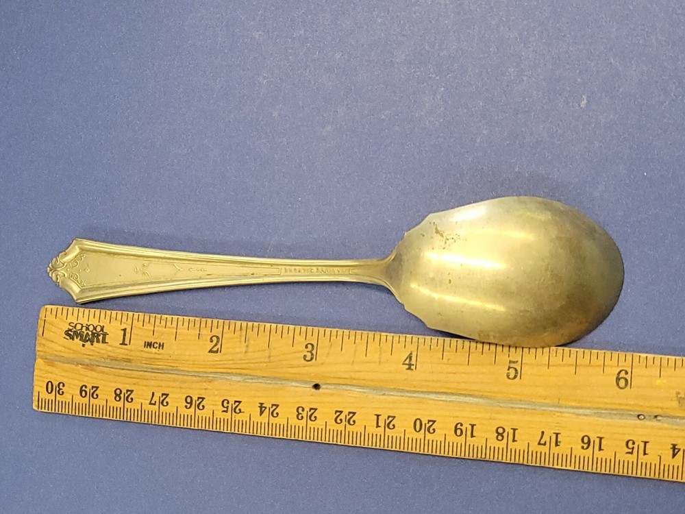 Vintage Annette Silvore Silverplate Flatware Sugar Spoon