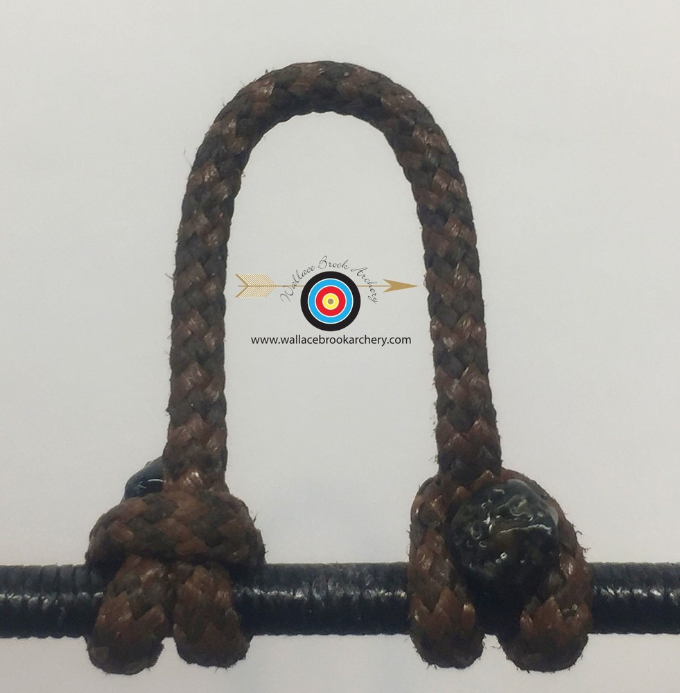 2 Pack- Speckled  Tan/Black  Archery Release Bow String D Loop,BCY #24