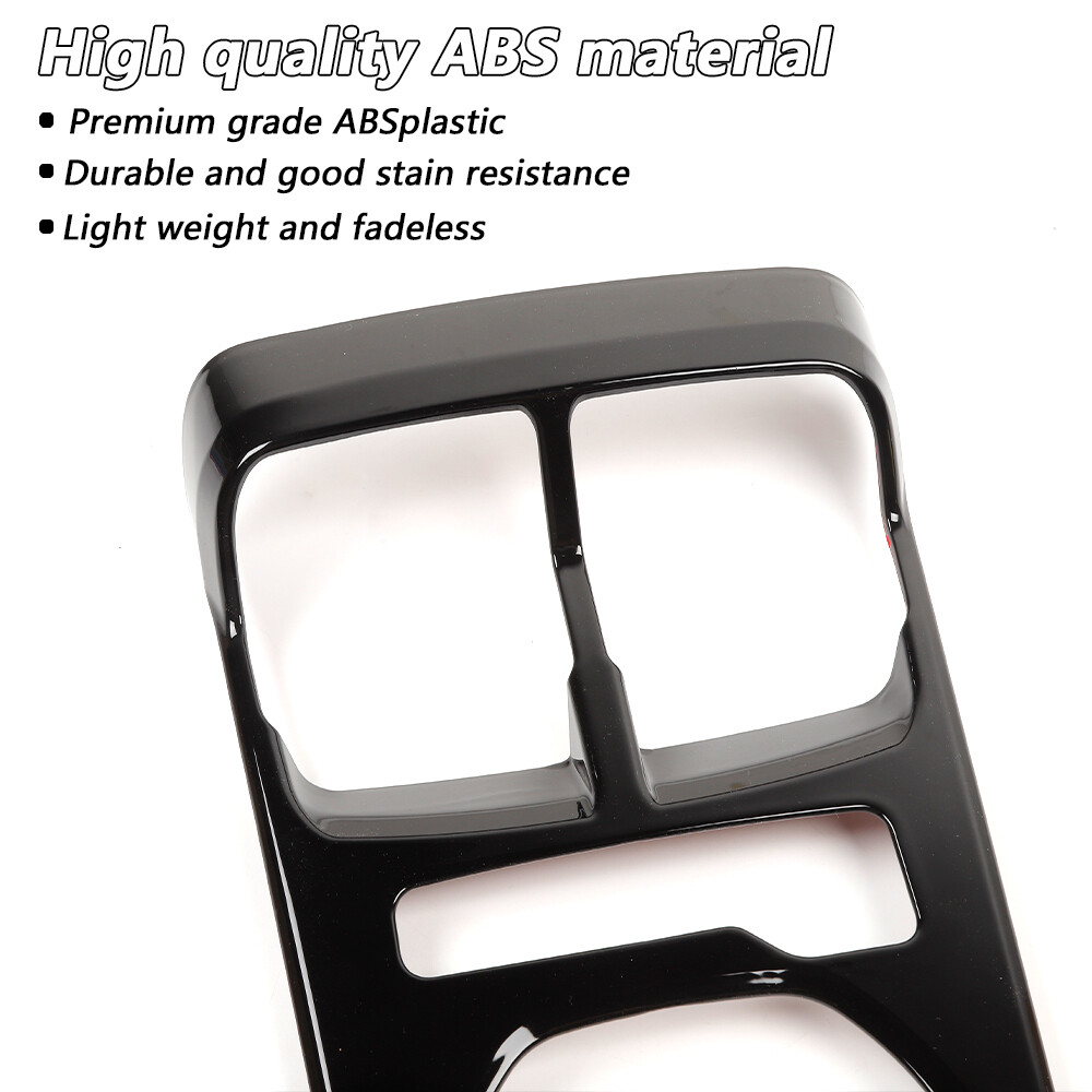 For 2010-15 Chevrolet Camaro Black Console Gear Shift Panel Decor Cover Trim Kit