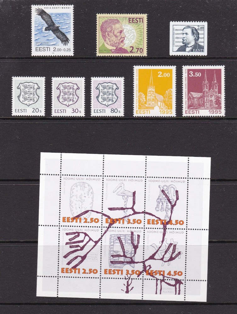 Estonia Complete Official Year Set 1995