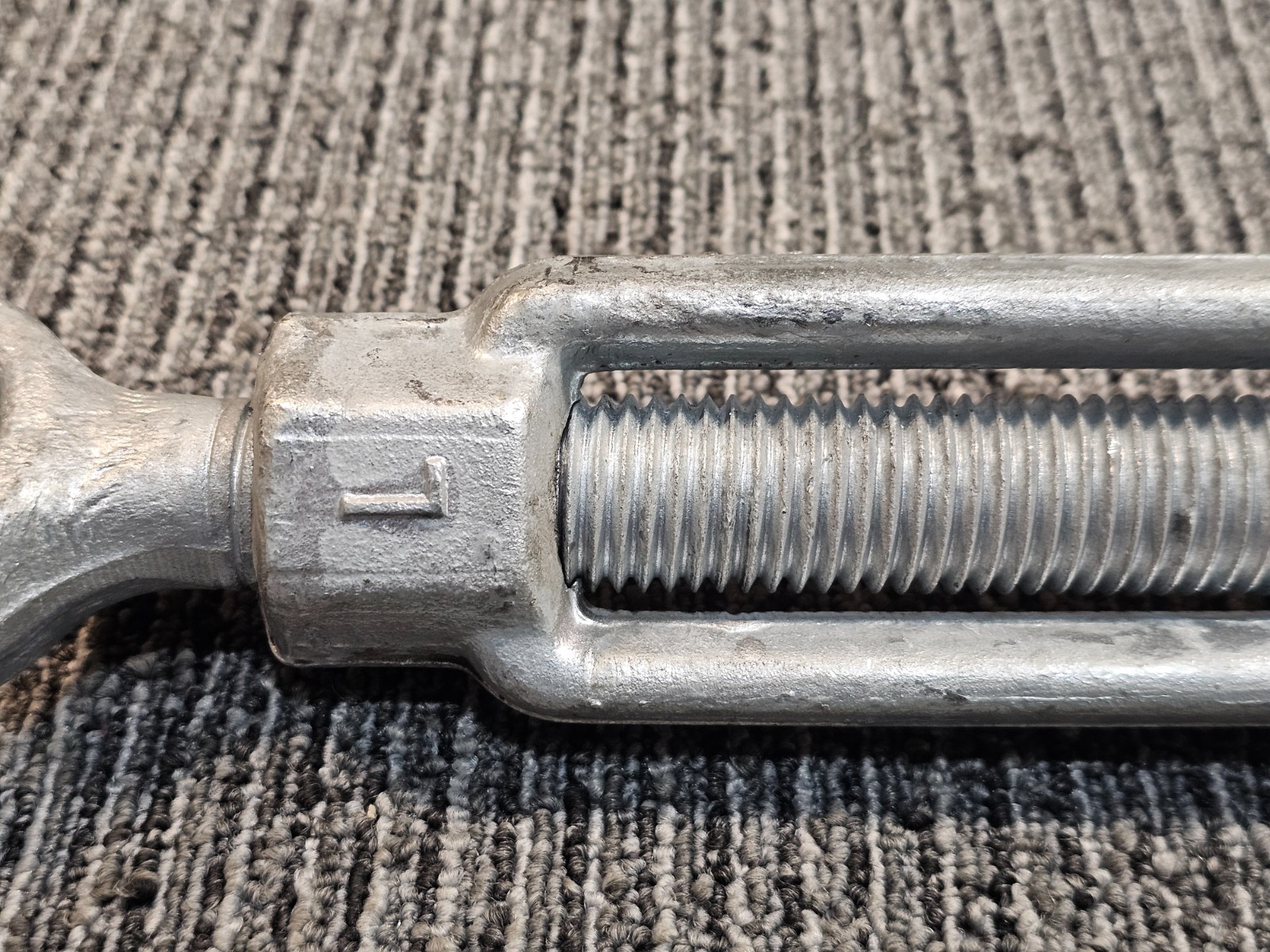 Jaw and Jaw Turnbuckle 1" x 30" Hot-Dipped Galvanized Heavy Duty for Wire Rope