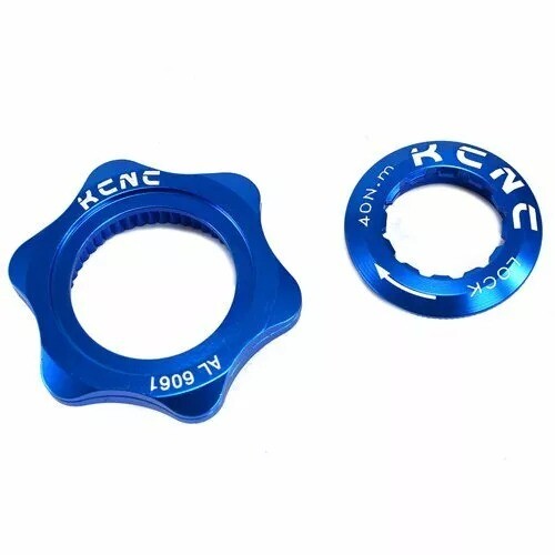 KCNC Disc Rotor CENTER-LOCK Adapter, Blue