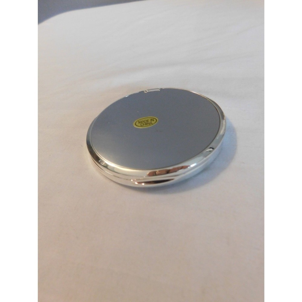 Lori Greiner Crystal Initial Compact Mirror with Magnification "V"