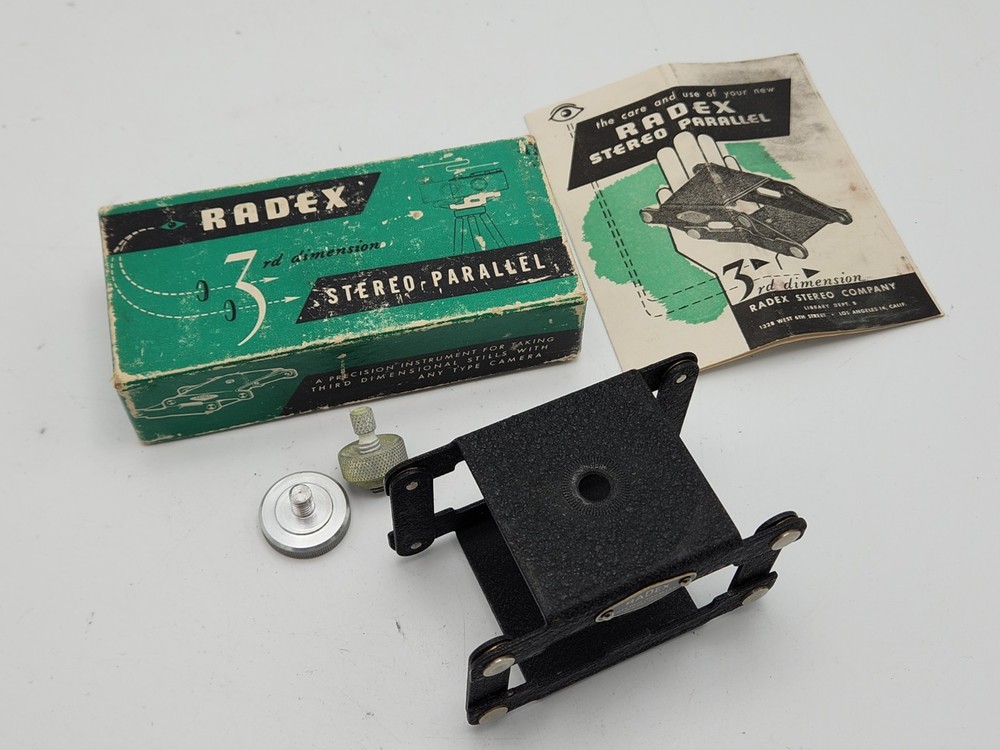 Radex 3rd Dimension Stereo Parallel Tripod Attachment Bracket 3D Photography