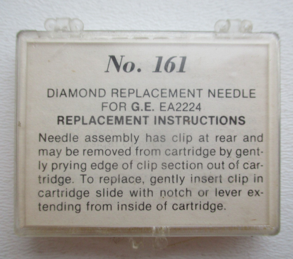 Transcriber Diamond Phonograph Stylus Replacement Needle for G.E. EA2224 #161