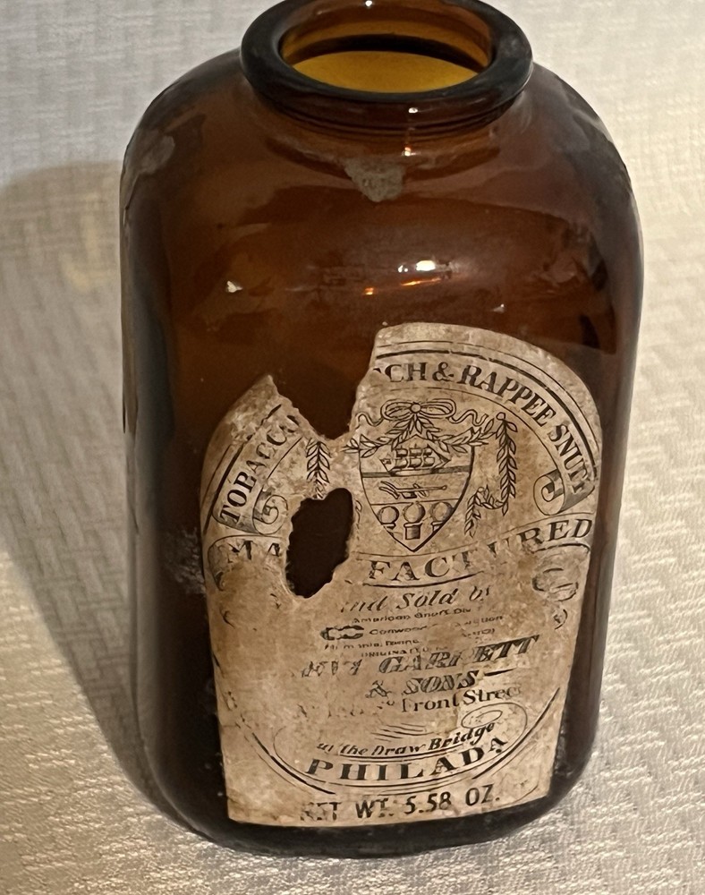 Vintage Levi Garrett Snuff Jar Empty