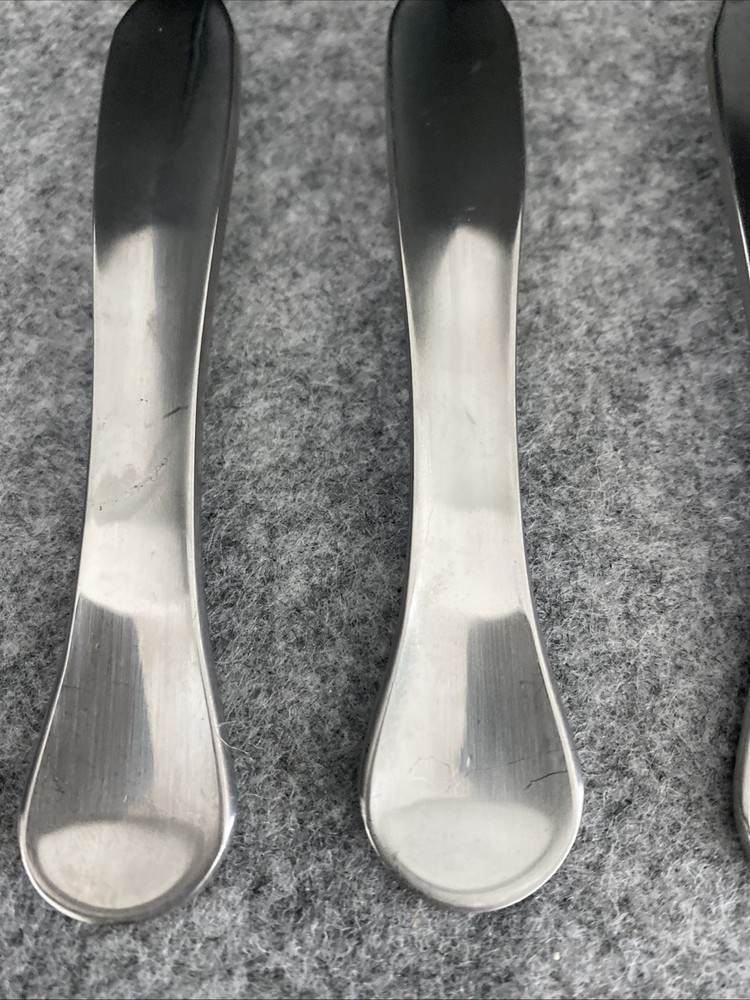 4 Retroneu 18/10 Stainless SILHOUETTE Flatware Dinner Spoon Flatware
