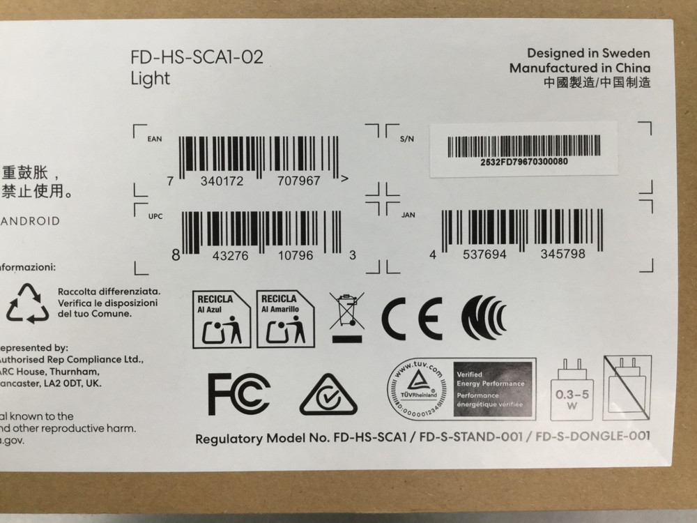 Fractal Design Scape Wireless Gaming Headset FD-HS-SCA1-02 Light