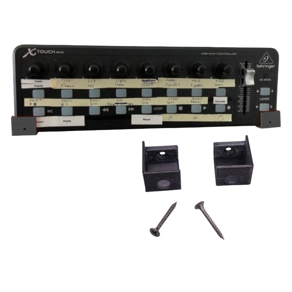 Wall Mount Brackets for Behringer Xtouch Mini Compact USB Controller