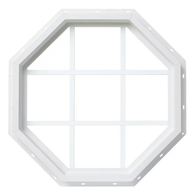 Reliabilit Vinyl Octagon Window 24” x 24” #4066704 White Model VOCT2424GRB