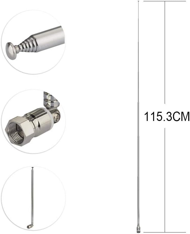 Superbat Telescopic FM Antenna for Stereo Receiver kit