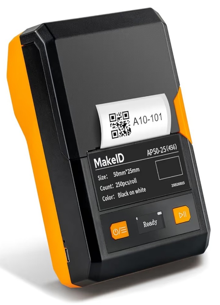 Makeid EP53 Portable Industrial Label Maker, 2" Print Head Bluetooth Label Pr...