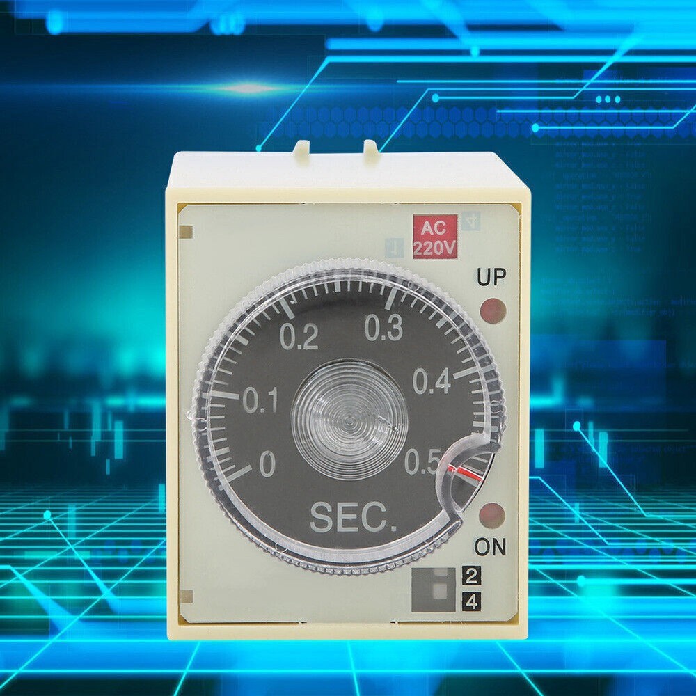 Delay Timer Time Relay Adjustable Knob Anti Interference PC Shell ST3PA A AC220V