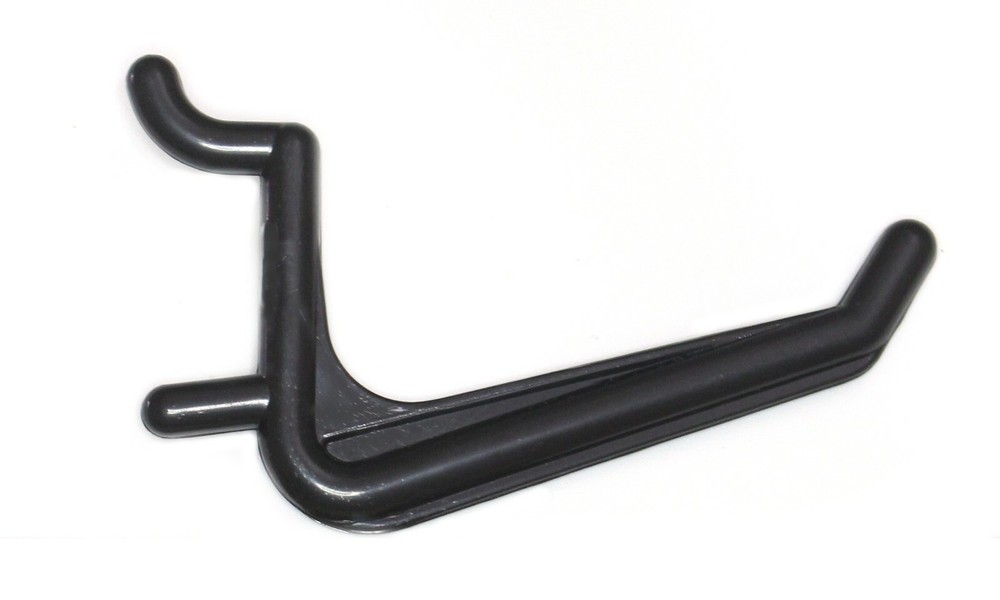 Plastic JUMBO Black L HOOK Peg Board Kit Tool Storage Craft Hooks Pick A Pack