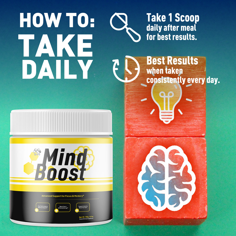 (2 Pack) Mind Boost Powder Advanced Brain Supplement MindBoost 60 Servings