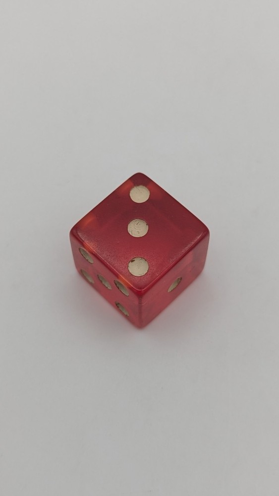 Vintage Cherry Translucent Bakelite Dice