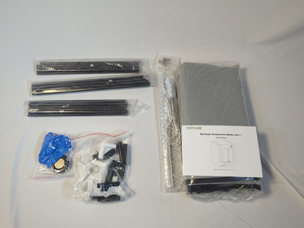 3D Printer Enclosure Bambu Lab A1 LED Light Fireproof Dustproof Noise Reduction