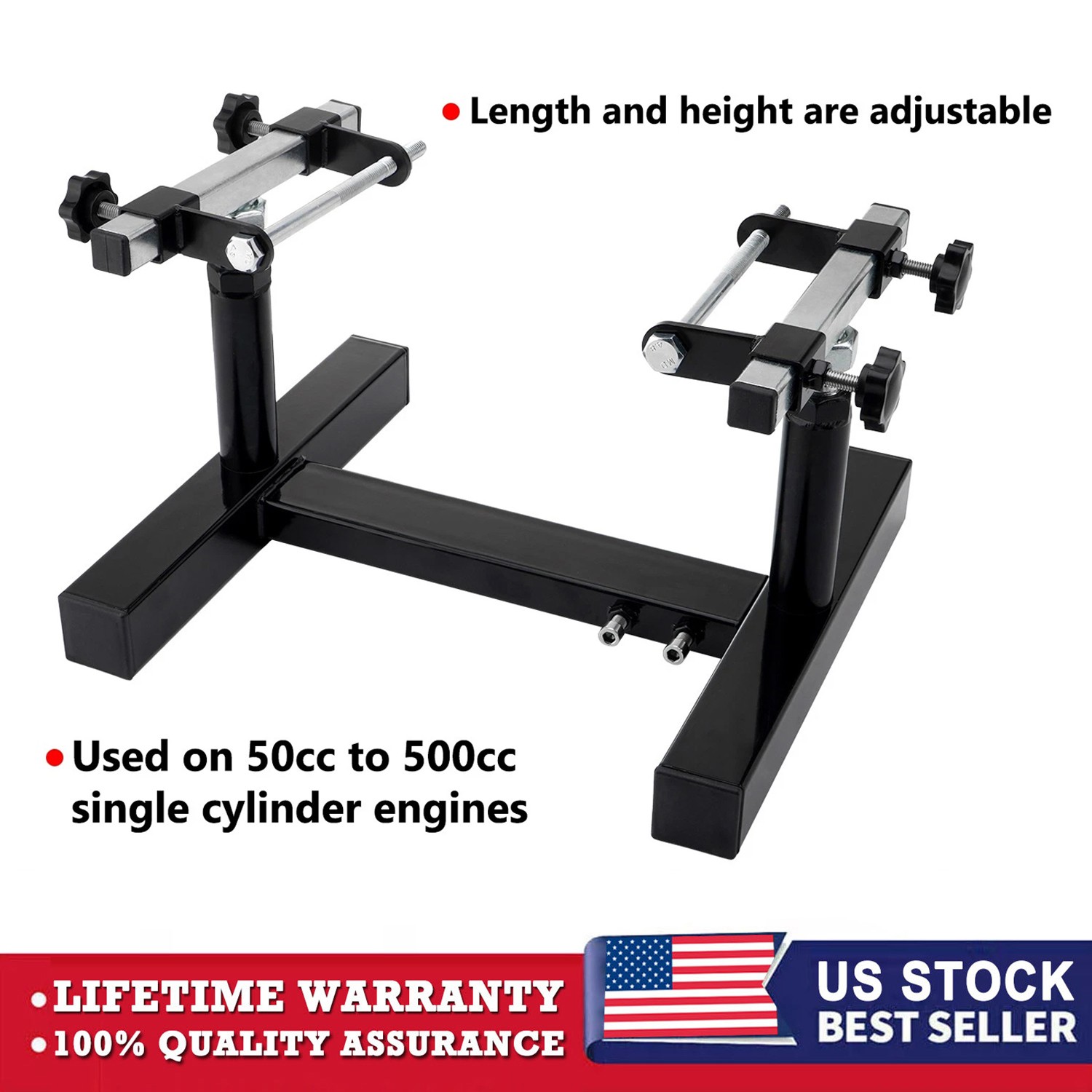 Motorcycle Dirt Bike ATV Single Cylinder Engine Stand Adjustable 50cc-500cc