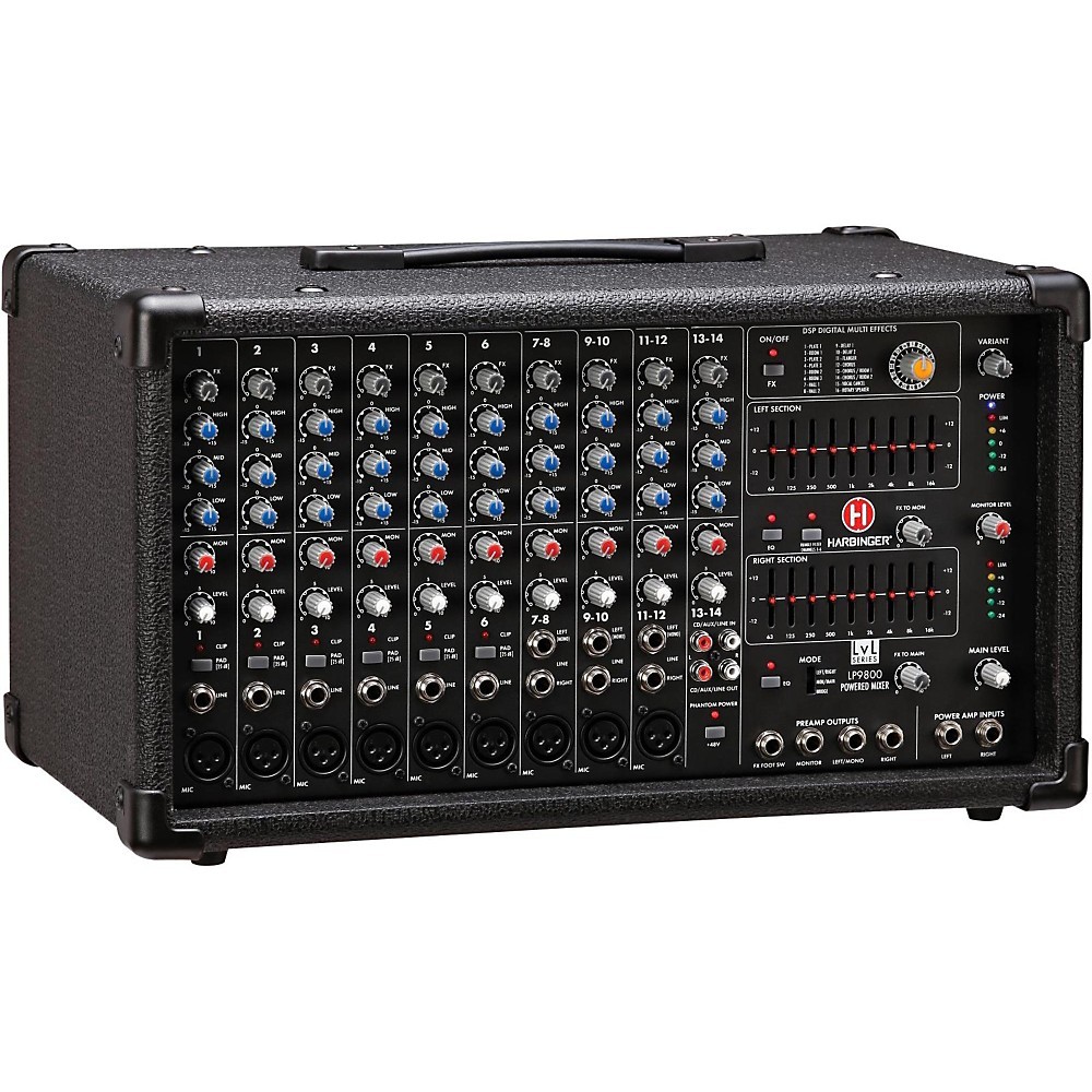 Harbinger LP9800 Powered Mixer Refurbished