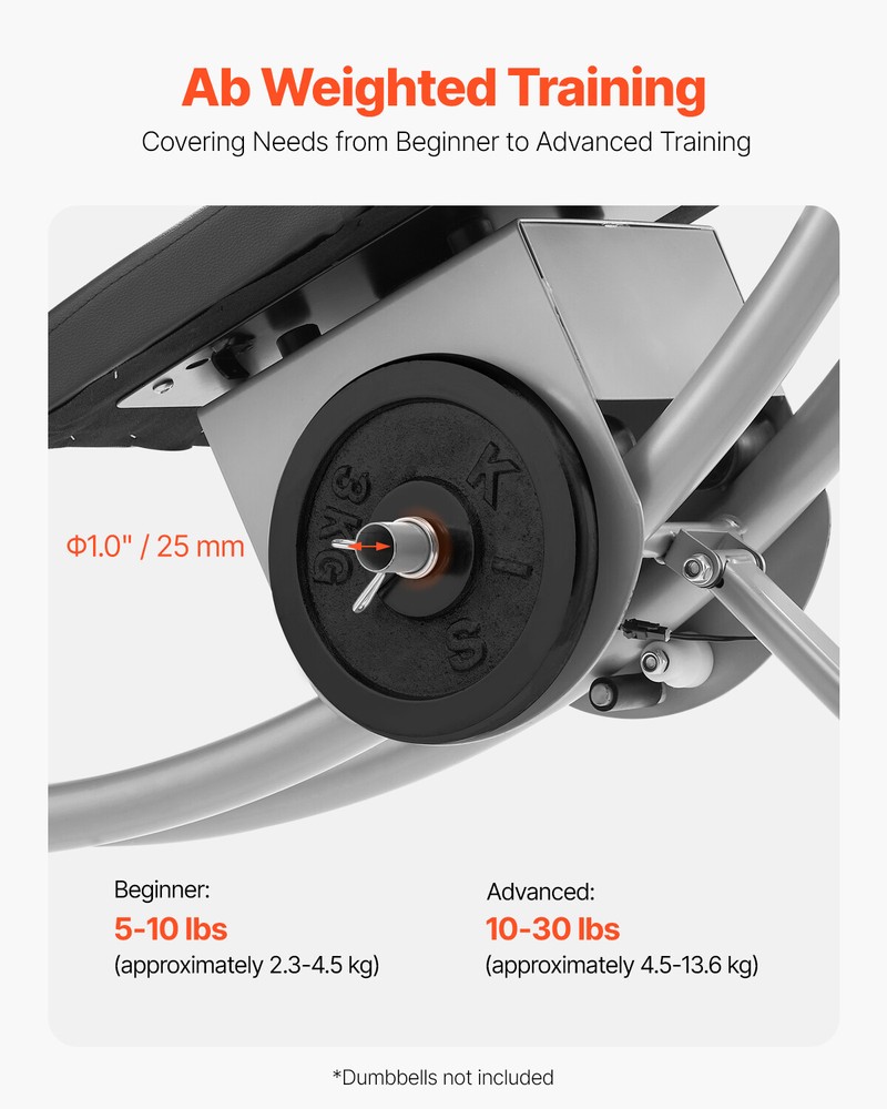 AB Workout Machine Equipment Home Gym Core Abdominal Trainers Adjustable