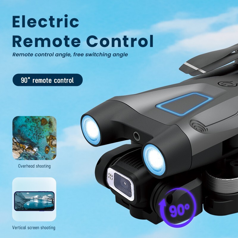 2024 New RC Drone With 4K HD Camera WiFi FPV Foldable Quadcopter Obstacle Avoid