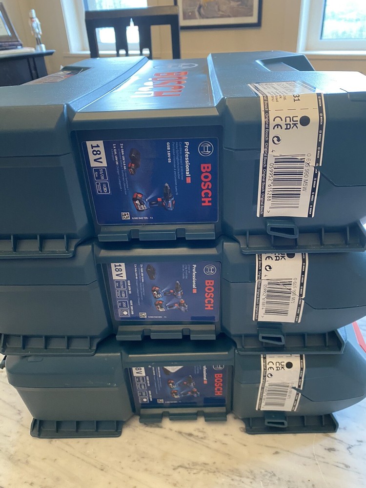 3No Bosch W Boxx - L Boxx Drill/Tool Cases - Empty.