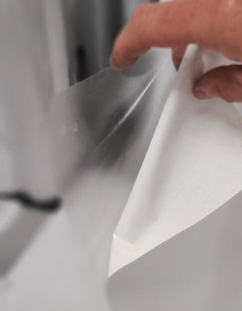 3.0 mil Gloss Clear Vinyl Cold Pressure-Sensitive Laminate Self-Adhesive UV 4-YR