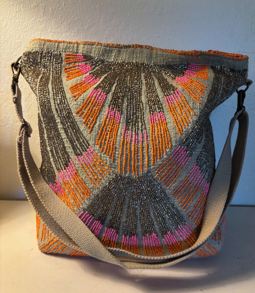 Chloe & Lex Beaded Tote Bag