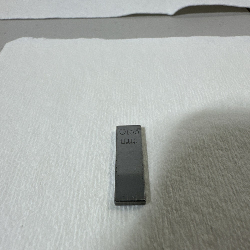.100” Webber Starrett Gage Block Rectangular