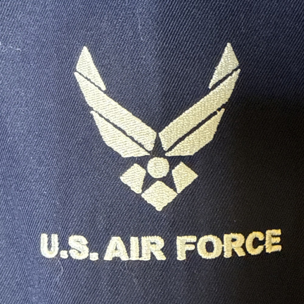 U.S. Air Force DSCP Jacket Zip Size 40L Insignia Senior Master Sergeant Rank Gd