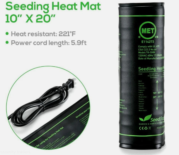 Seedling Heat Mat MET Certified Hydroponic Heating Pad Home Garden Seed Starter
