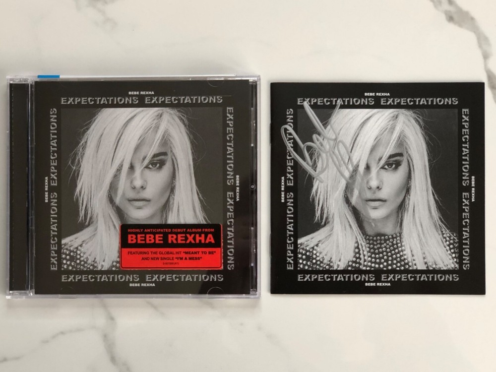 Signed / Autographed Bebe Rexha “Expectations” Booklet + Open CD