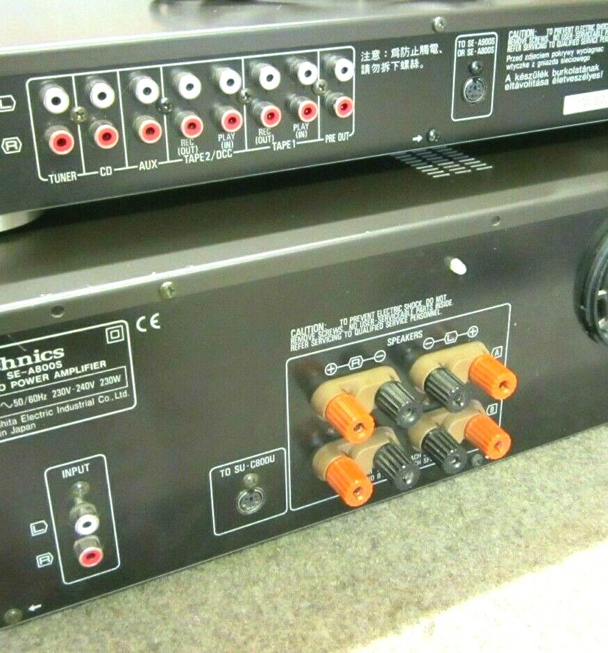 TECHNICS 6 Pin Power Cable for SU-C Pre Amplifiers from SE-A ​​power amplifier