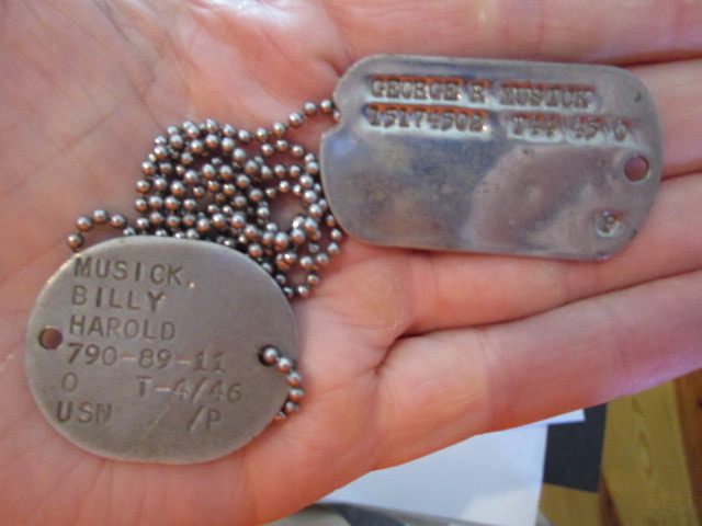 WWII USN / US Army BROTHERS Dog Tag Set ~ West Virginia Brothers!! NEAT SET!!!