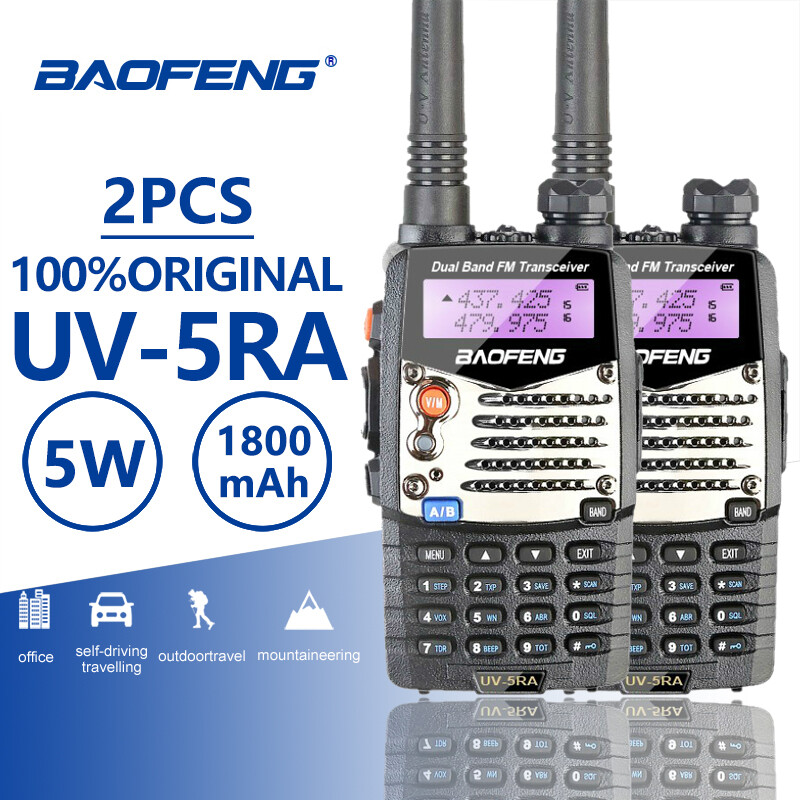 2pcs Baofeng UV-5RA Walkie Talkie VHF Ham Radio Hf Transceiver Baofeng UV-5RA BF
